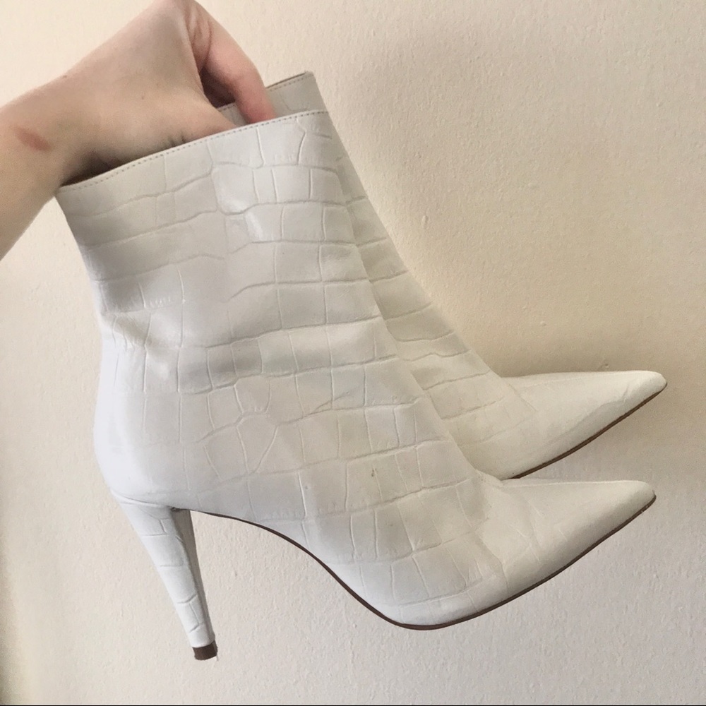 ZARA CROCODILE BOOTIES